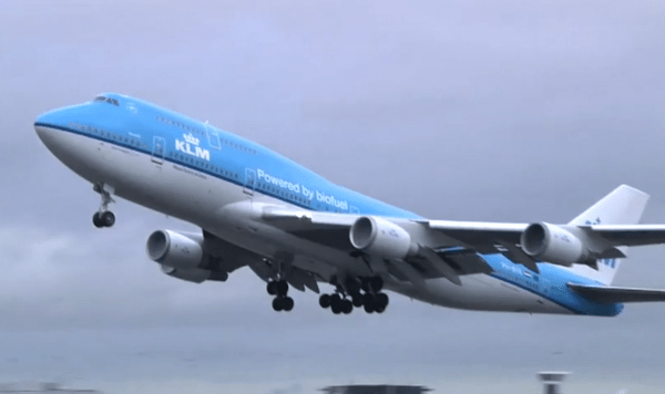 KLM Boeing powered by biofuel