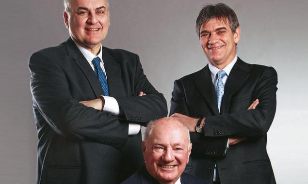 The Ghisolfis. From left to right: Guido, Vittorio and Marco