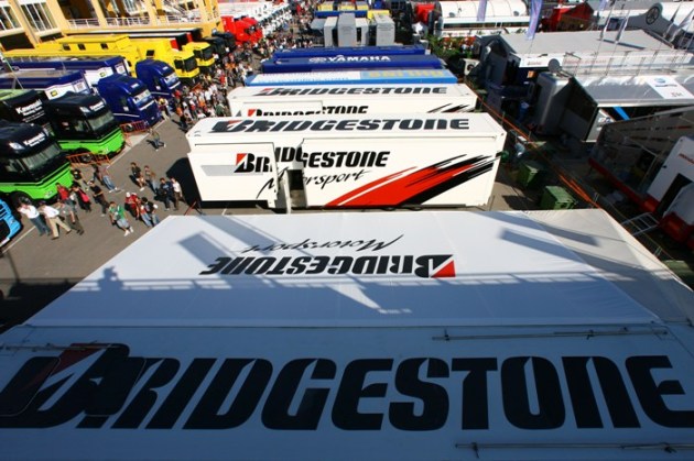 Bridgestone trucks. The Japanese company is MotoGP tires supplier