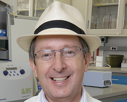 Bruce E. Dale in his lab at MSU